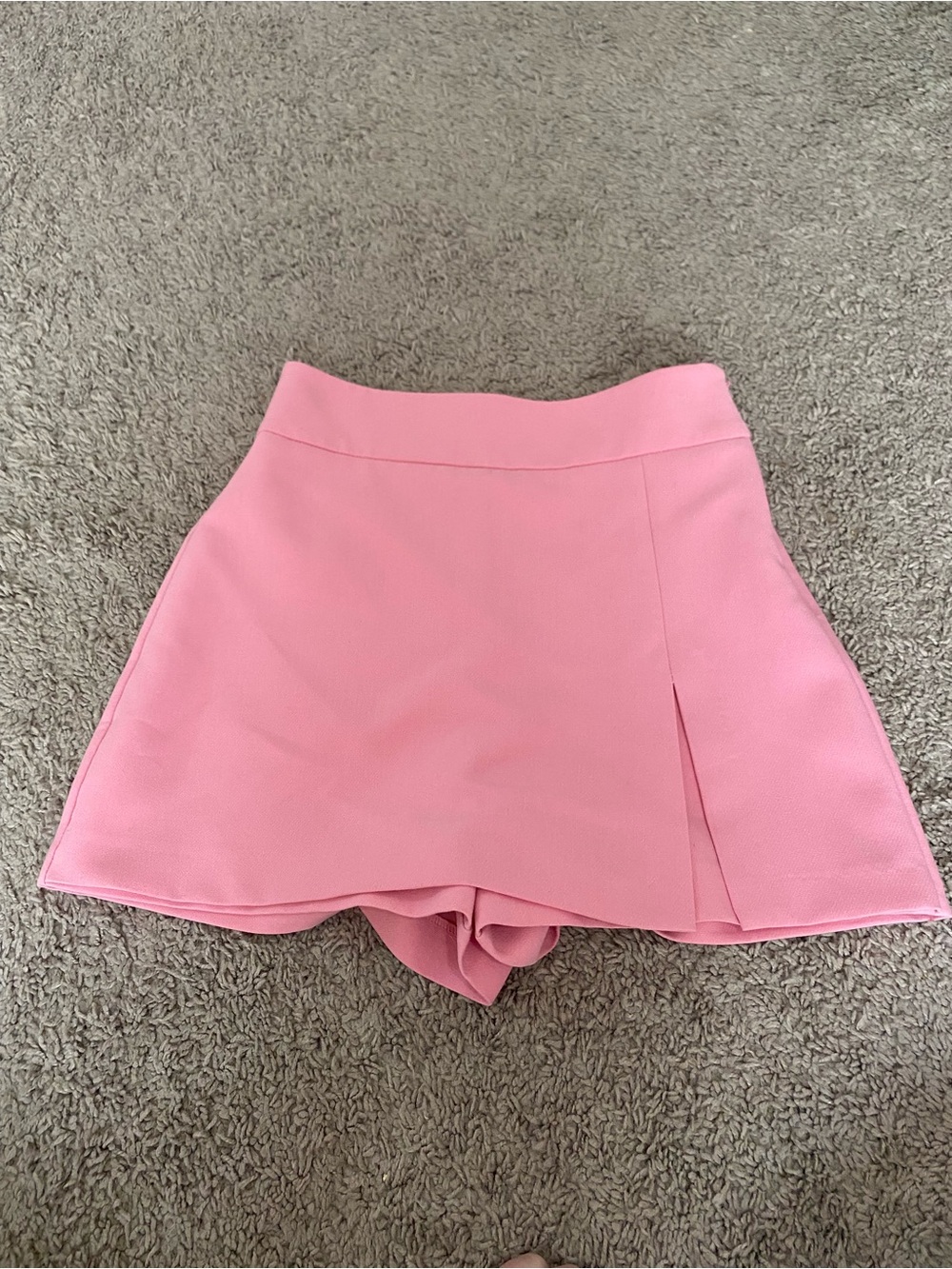 Zara Pink A-line Skort with Front Pleat Size Small